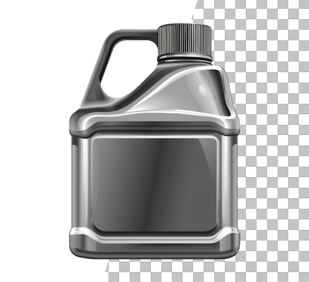 PSD motor oil container bottle isolated object with transparent background