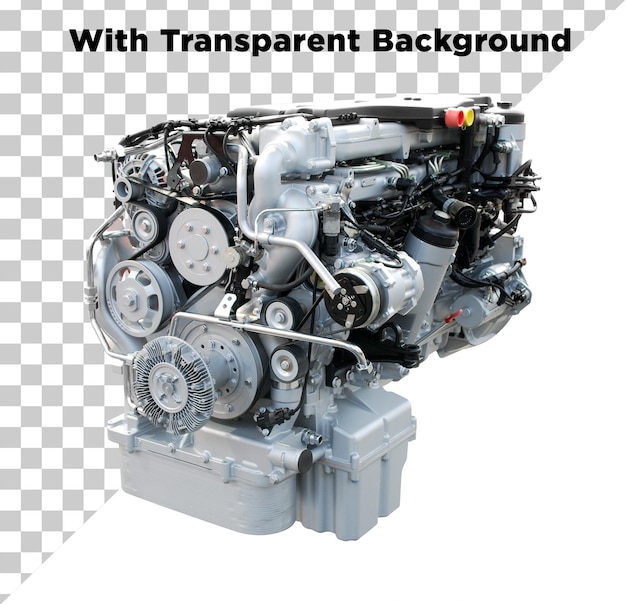 Motor PNG PSD geïsoleerd op doorzichtige achtergrond