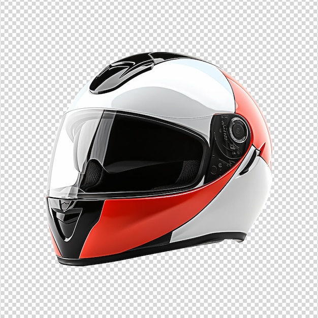 Motorbike helmet isolated on transparent background