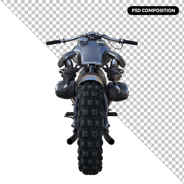 Motorbike isolated 3d rendering