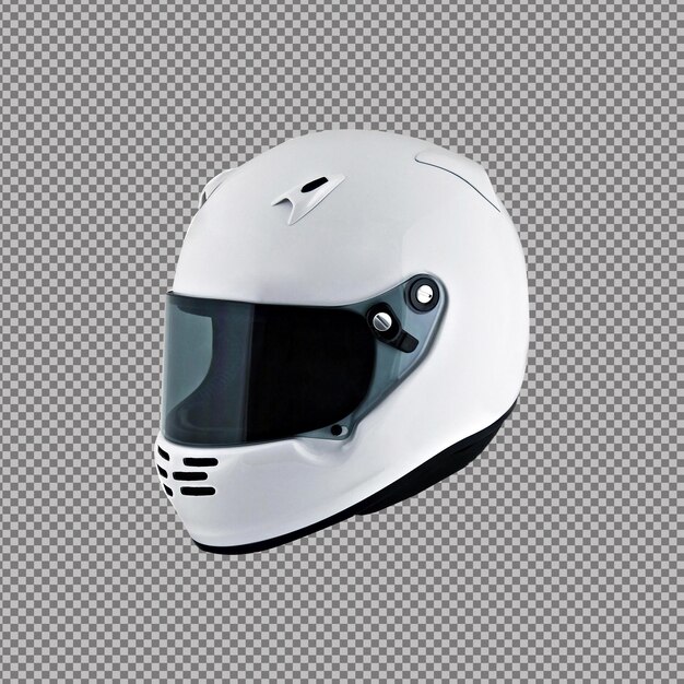 Motorcycle helmets over white background studio isolated