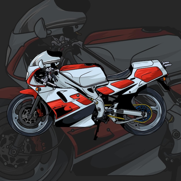 PSD motorcycle illustration