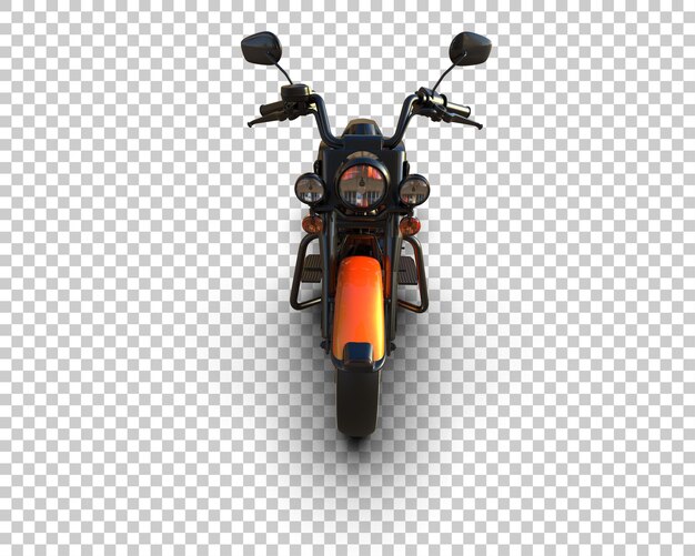 PSD motorcycle isolated on background 3d rendering illustration