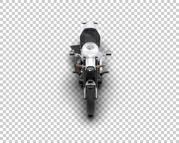 PSD motorcycle isolated on background 3d rendering illustration