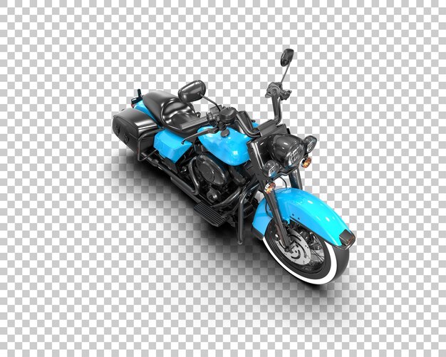 Мотоцикл изолирован на фоне 3D-илюстрации