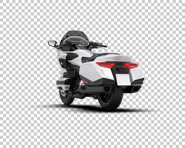 PSD motocicletta isolata sullo sfondo illustrazione di rendering 3d