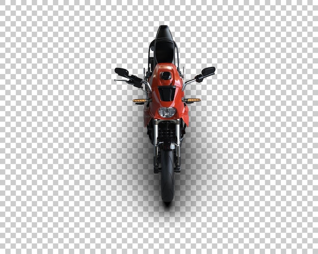 PSD motocicletta isolata sullo sfondo illustrazione di rendering 3d