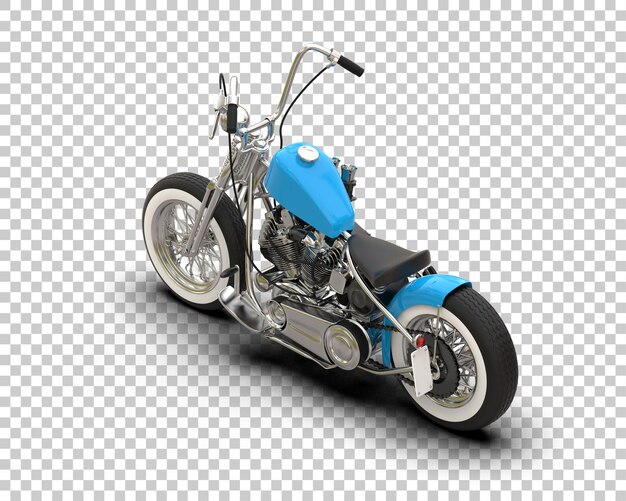 PSD motorcycle isolated on background 3d rendering illustration