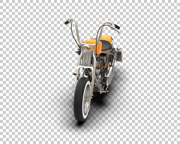 Motorcycle isolated on background 3d rendering illustration