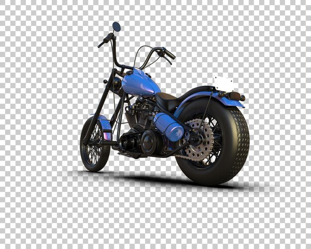 PSD motorcycle isolated on background 3d rendering illustration