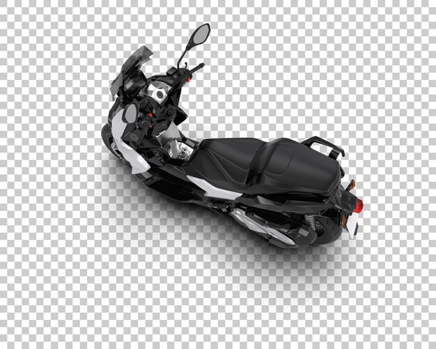 PSD motorcycle isolated on background 3d rendering illustration