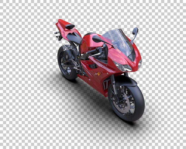 PSD motorcycle isolated on background 3d rendering illustration