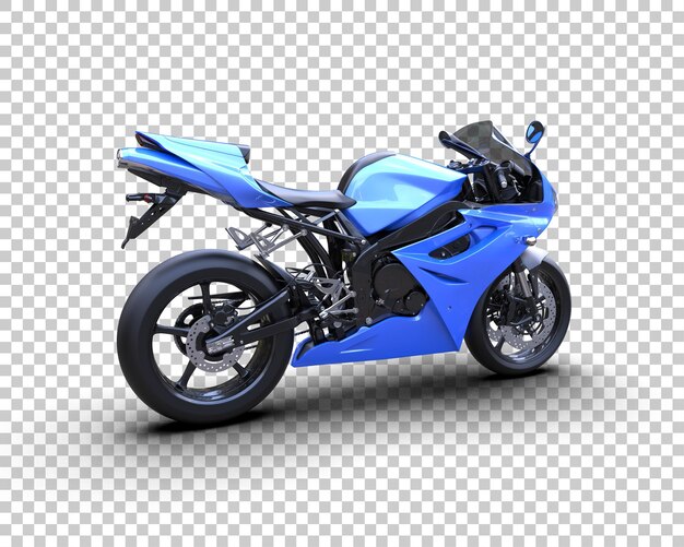 PSD motorcycle isolated on background 3d rendering illustration