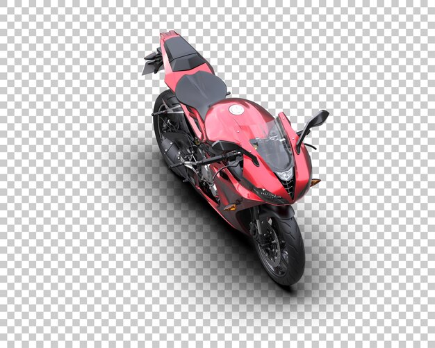 PSD motorcycle isolated on background 3d rendering illustration