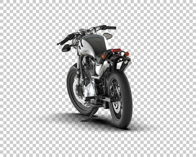 モーターサイクルは背景に隔離されている 3D レンダリングイラスト