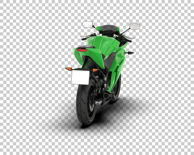 モーターサイクルは背景に隔離されている 3D レンダリングイラスト