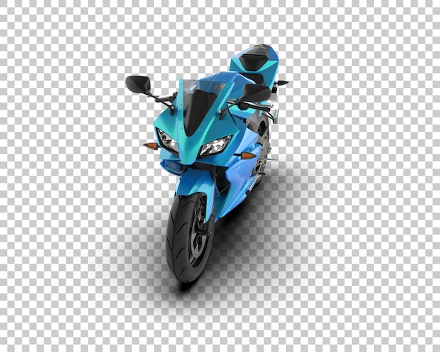 モーターサイクルは背景に隔離されている 3D レンダリングイラスト