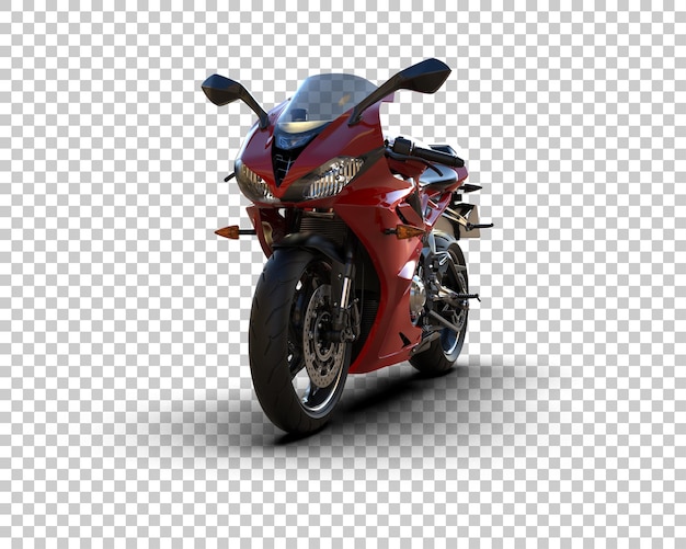 モーターサイクルは背景に隔離されている 3D レンダリングイラスト