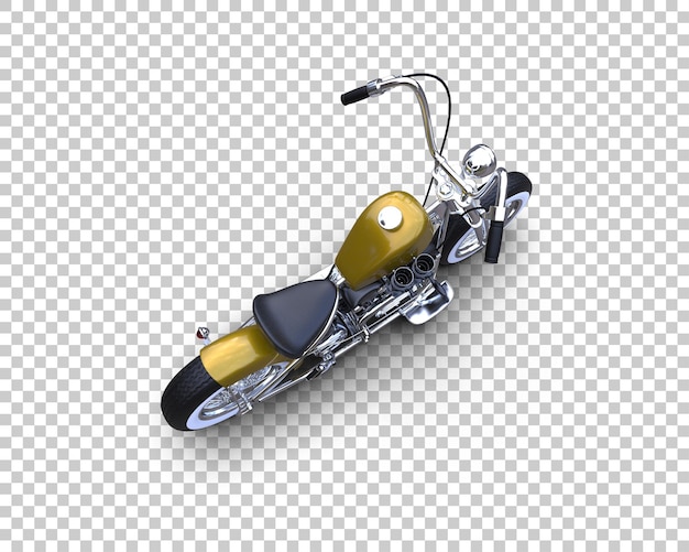 PSD モーターサイクルは背景に隔離されている 3d レンダリングイラスト
