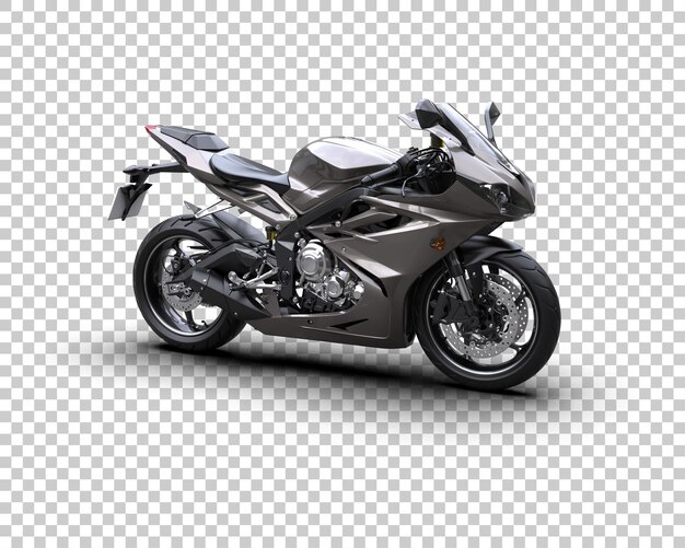 PSD Мотоцикл изолирован на фоне 3d-илюстрации