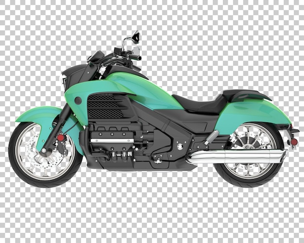 PSD 透明な背景のオートバイ。 3 d レンダリング - イラスト