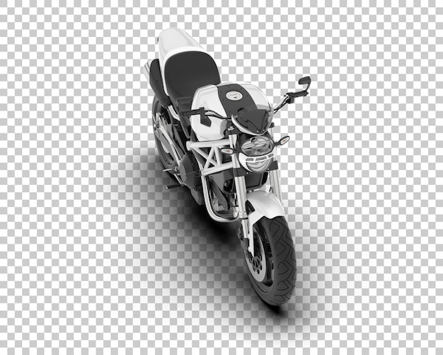 透明な背景のオートバイ3dレンダリングイラスト