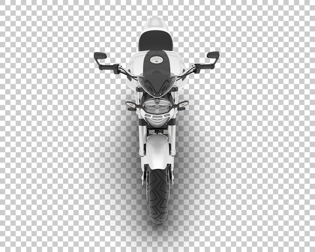 透明な背景のオートバイ3dレンダリングイラスト