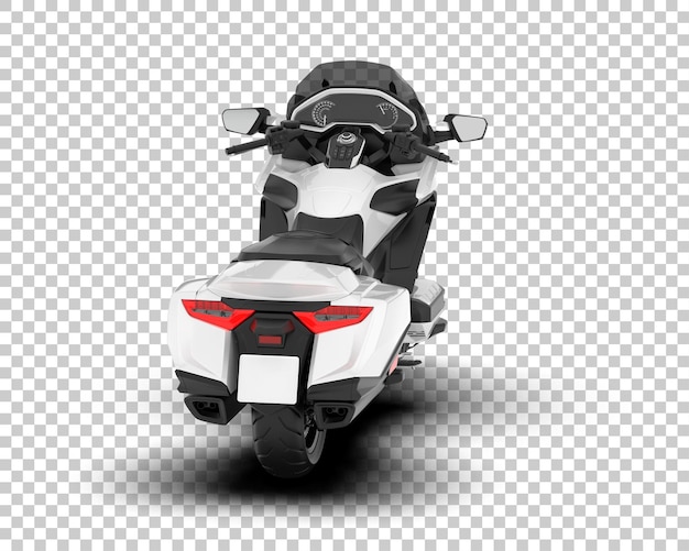 PSD 透明な背景のオートバイ3dレンダリングイラスト