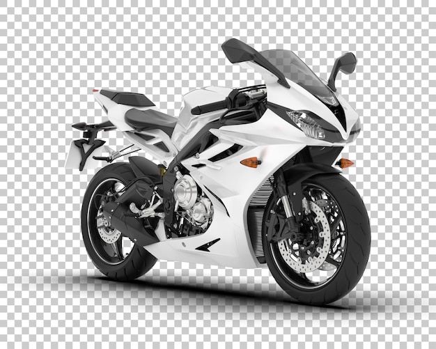 Мотоцикл на прозрачном фоне 3d рендеринг иллюстрации