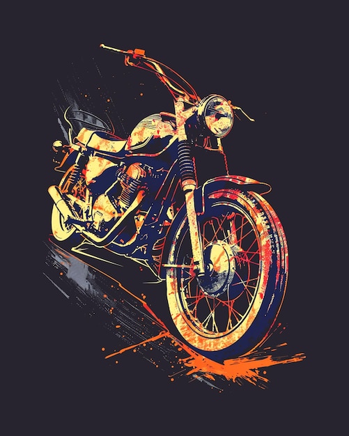 PSD motorcycle t shirt design