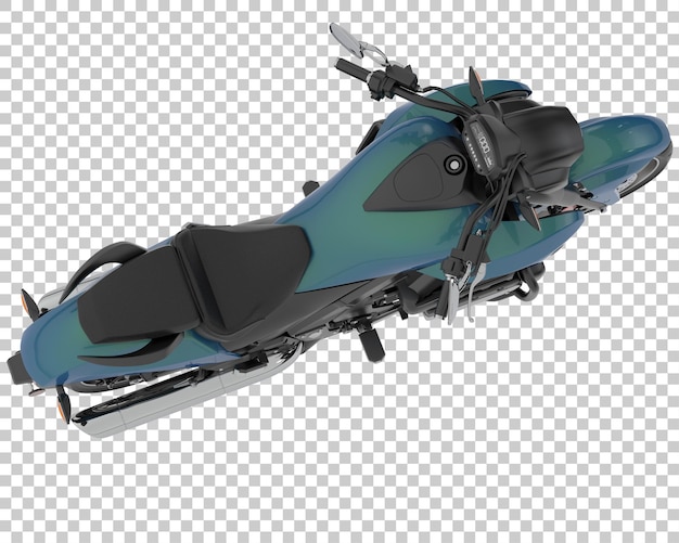 Motorcycle on transparent background 3d rendering illustration