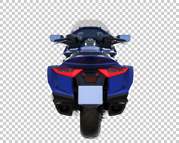 Motorcycle on transparent background. 3d rendering - illustration