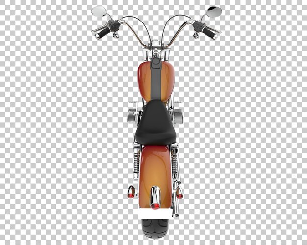 PSD motorcycle on transparent background. 3d rendering - illustration