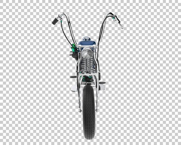 Motorcycle on transparent background. 3d rendering - illustration