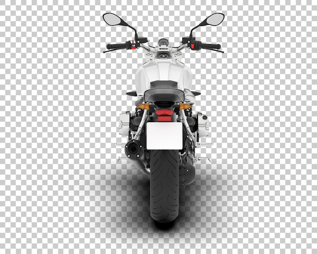 Motorcycle on transparent background 3d rendering illustration