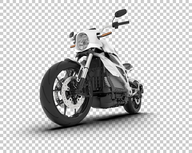 Motorcycle on transparent background 3d rendering illustration