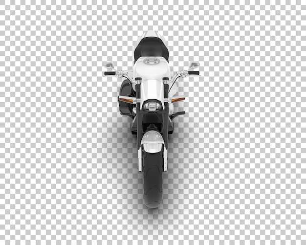 Motorcycle on transparent background 3d rendering illustration