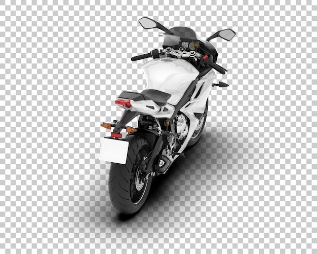 透明な背景のオートバイ3dレンダリングイラスト