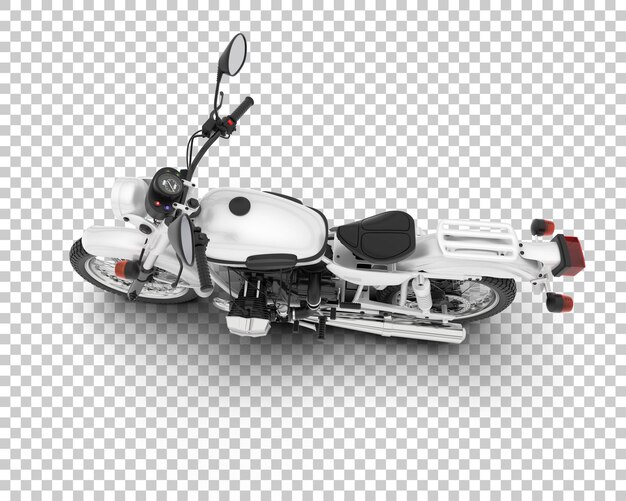 PSD motorcycle on transparent background 3d rendering illustration