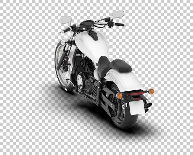 Motorcycle on transparent background 3d rendering illustration