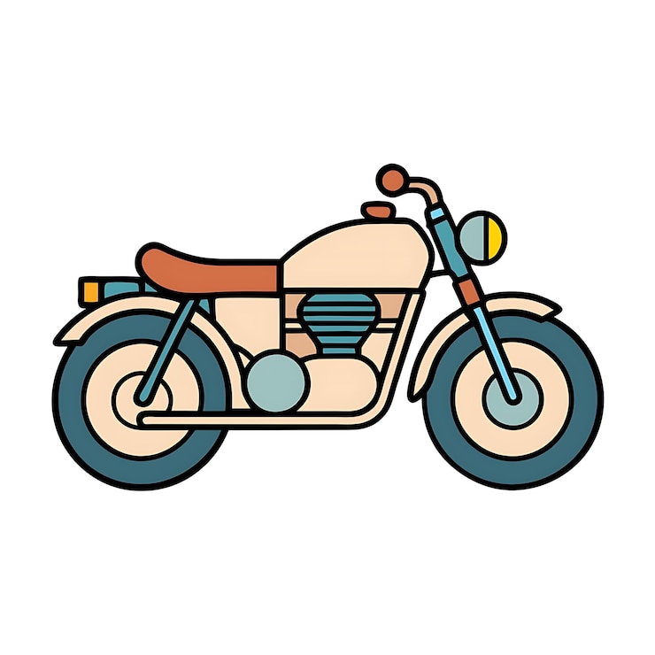 PSD a motorcycle triumph bonneville t100 illustration
