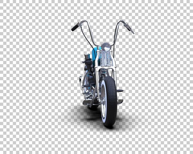 PSD motorfiets geïsoleerd op de achtergrond 3d-rendering illustratie