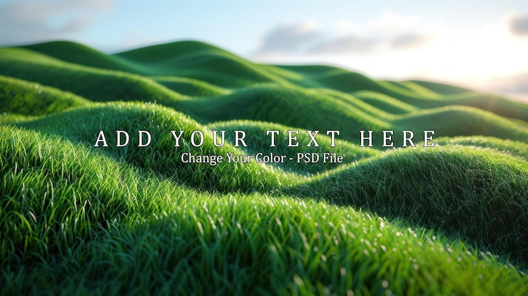 PSD mound slope green grass