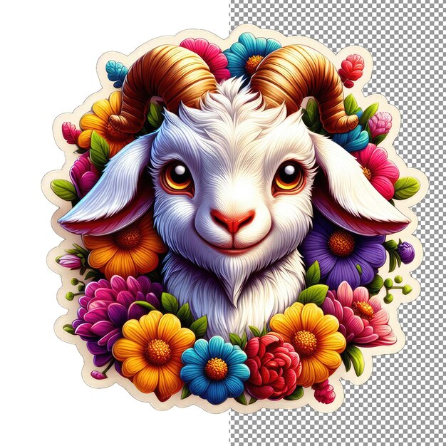 PSD mount marvel majestic goat sticker