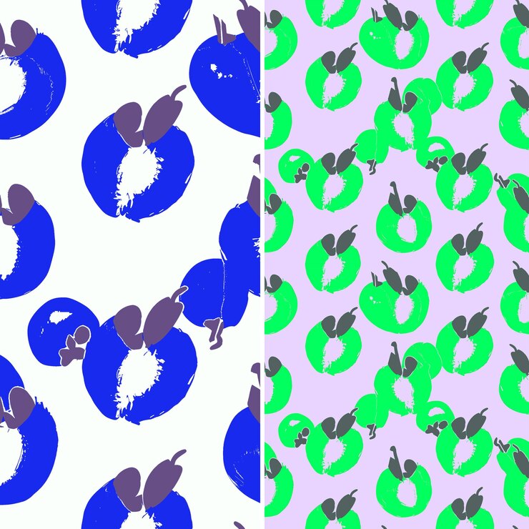 PSD mountain apple with red or pink skin and crisp design with i unique tropical fruit pattern vector