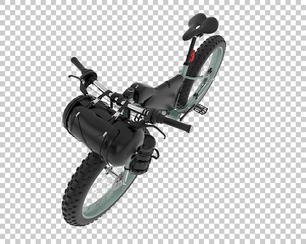 背後から見えるマウンテンバイク 3Dレンダリング
