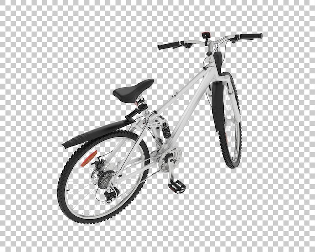 PSD mountain bike isolated on transparent background 3d rendering illustration