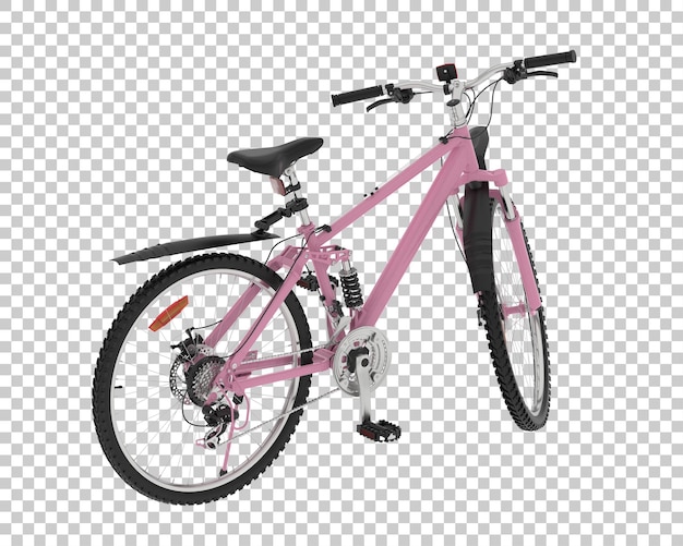 Mountain bike isolated on transparent background 3d rendering illustration