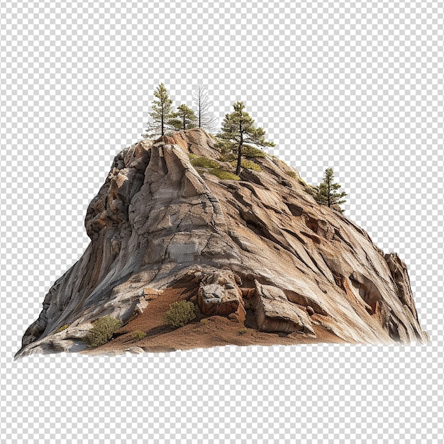 Mountain isolated on transparent background