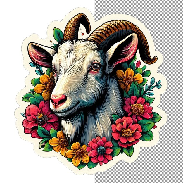 Mountain marvel majestic goat sticker